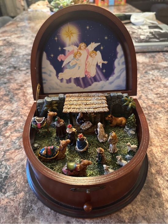 Kurt Adler Other - Kurt S. Adler Wooden Nativity Music Box